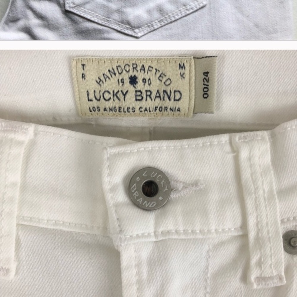 Lucky Brooke white jeans. Inseam 26 long 36 - Picture 5 of 9